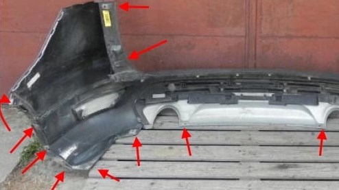 Как снять передний и задний бампер Ford Escape фото